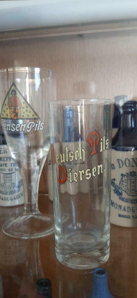 Gezocht oude Duitse bierglazen met emaille, Verzamelen, Ophalen of Verzenden