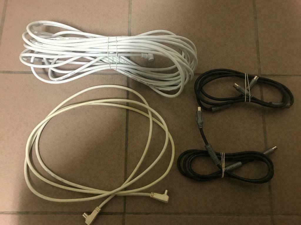 VHF kabel (5 stuks), Ophalen of Verzenden, Gebruikt, Minder dan 2 meter, Tv-kabel