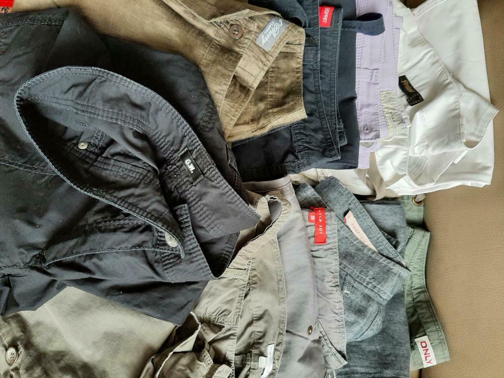 Lot van 9 zomerbroeken maat 38, Kleding | Dames, Broeken en Pantalons, Ophalen, Zo goed als nieuw, Maat 38/40 (M), Wit