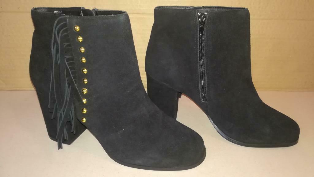 745A* NEW LOOK jolis bottillons noirs CUIR (42), Neuf, Boots et Botinnes, Noir, Envoi