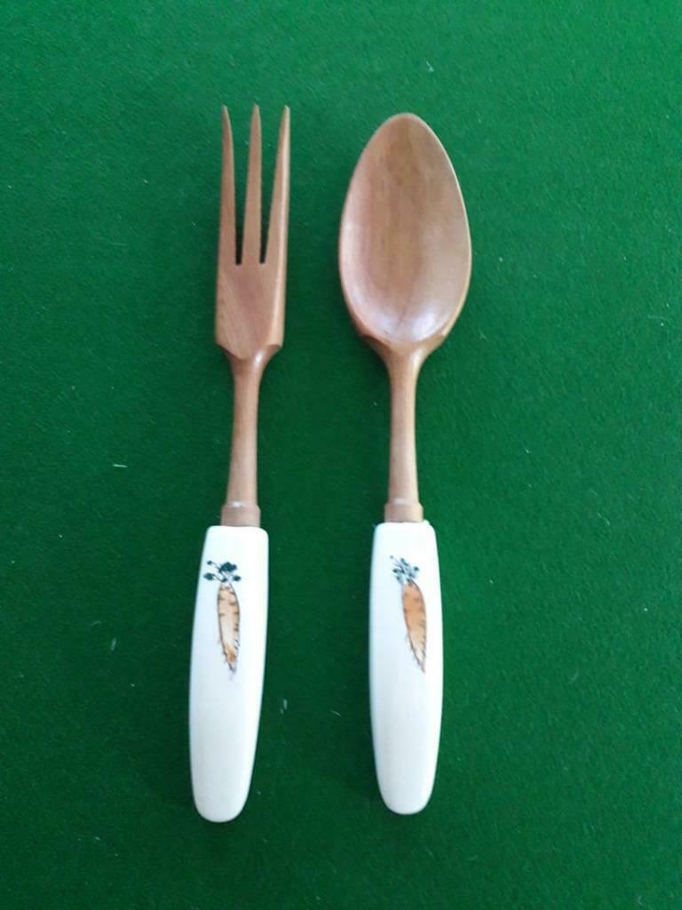 Couvert à salade, Enlèvement ou Envoi, Comme neuf, Bois