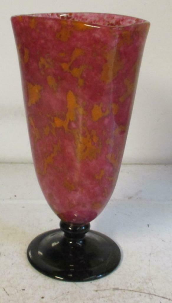 art deco pate de verre vaas Schneider apart model  22, Antiek en Kunst, Verzenden