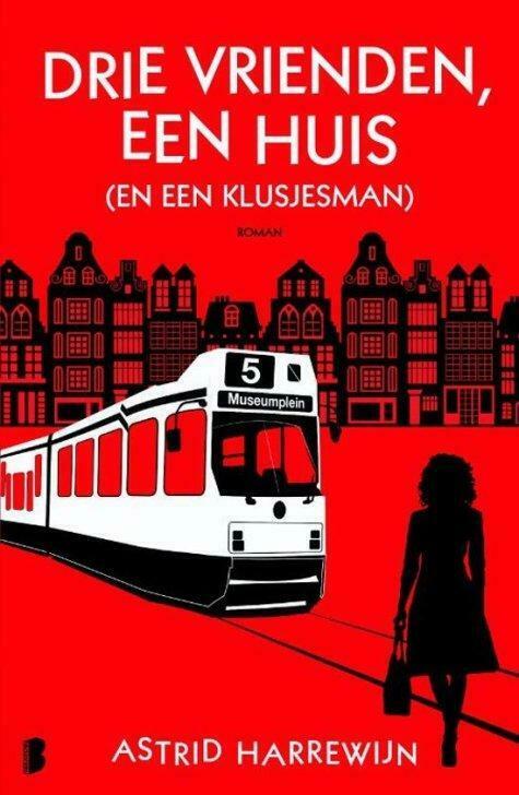 Boek: Astrid Harrewijn -Drie vrienden,een huis en klusjesman, Nieuw