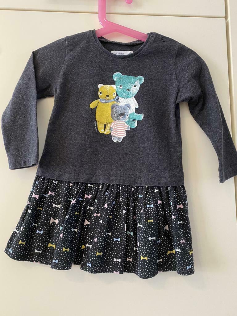 Kleedje met beren Filou & Friends maat 18m, Kinderen en Baby's, Gebruikt, Meisje, Jurkje of Rokje, Filou & Friends