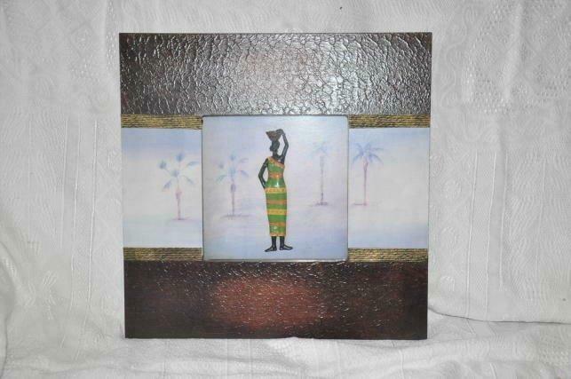 cadre mural style africain, Enlèvement ou Envoi, Utilisé