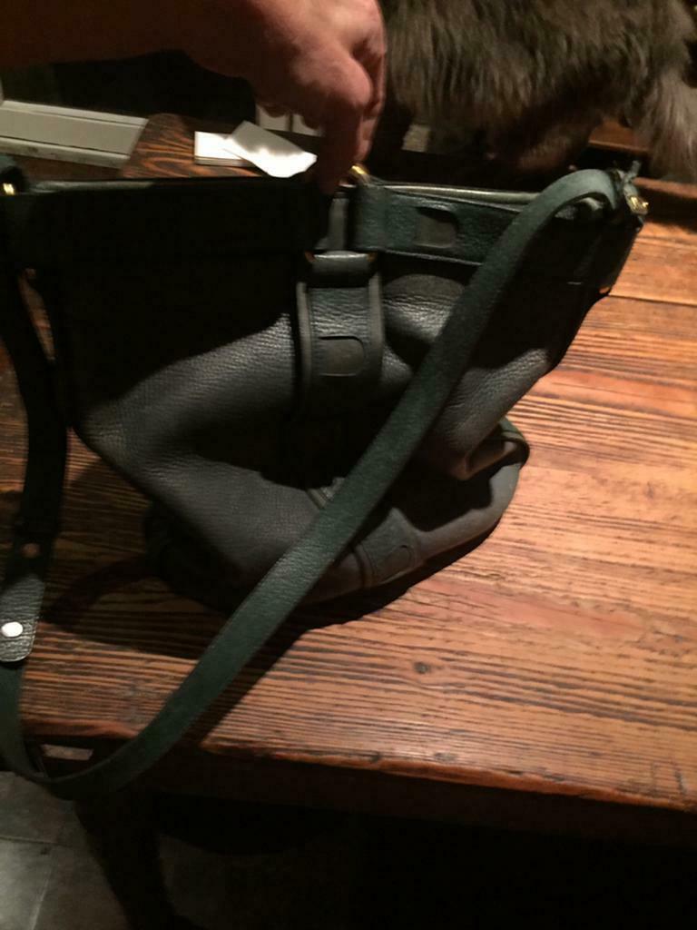 Delvaux tas, Gebruikt, Groen, Schoudertasje