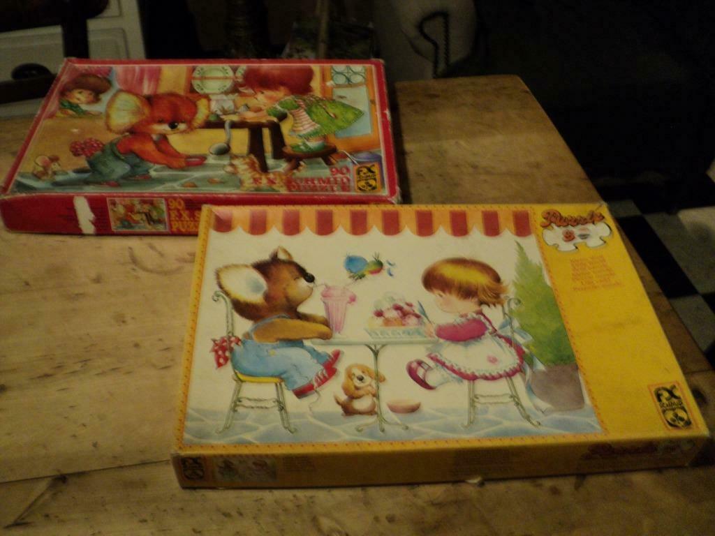 puzzels beertje en kind   90 stukjes, Ophalen of Verzenden