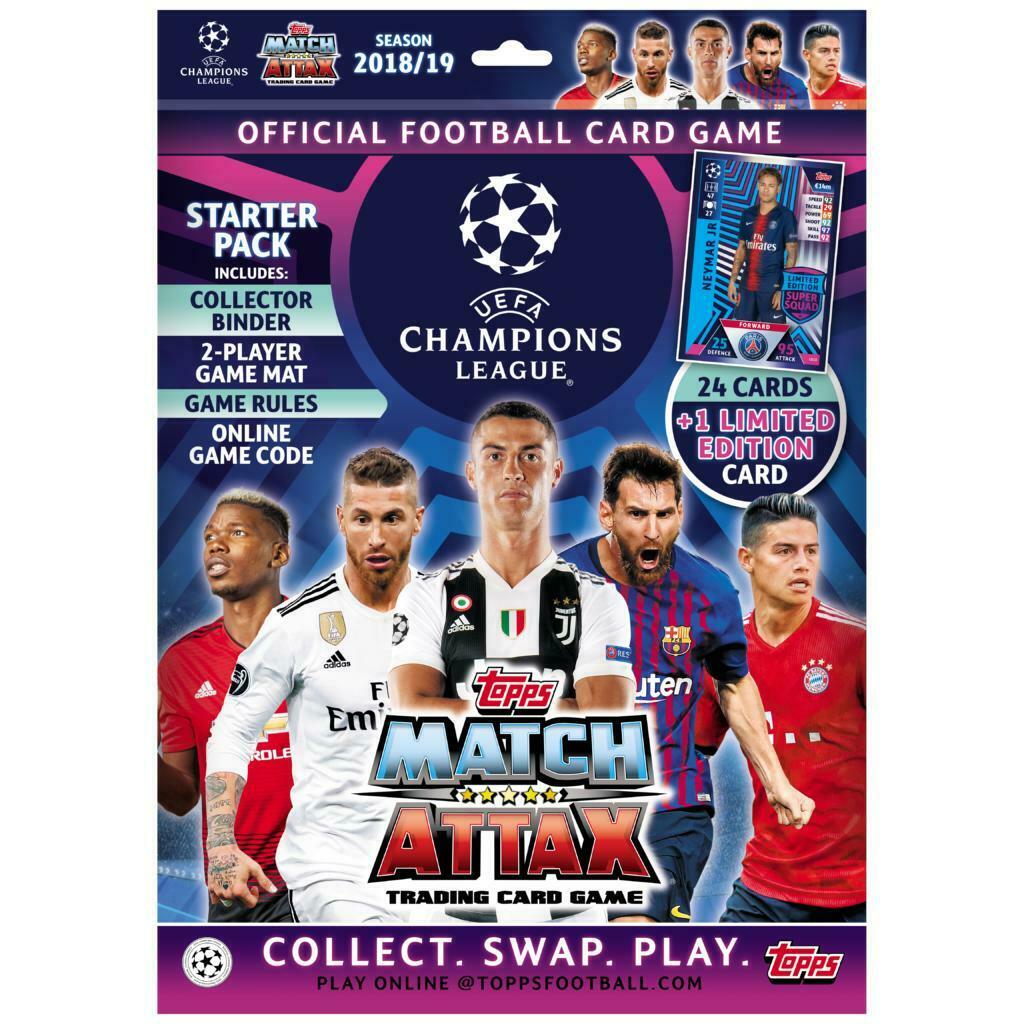 Champions League 2018/19 Match Attax Topps trading cards, Hobby en Vrije tijd, Verzamelkaartspellen | Overige, Nieuw, Losse kaart