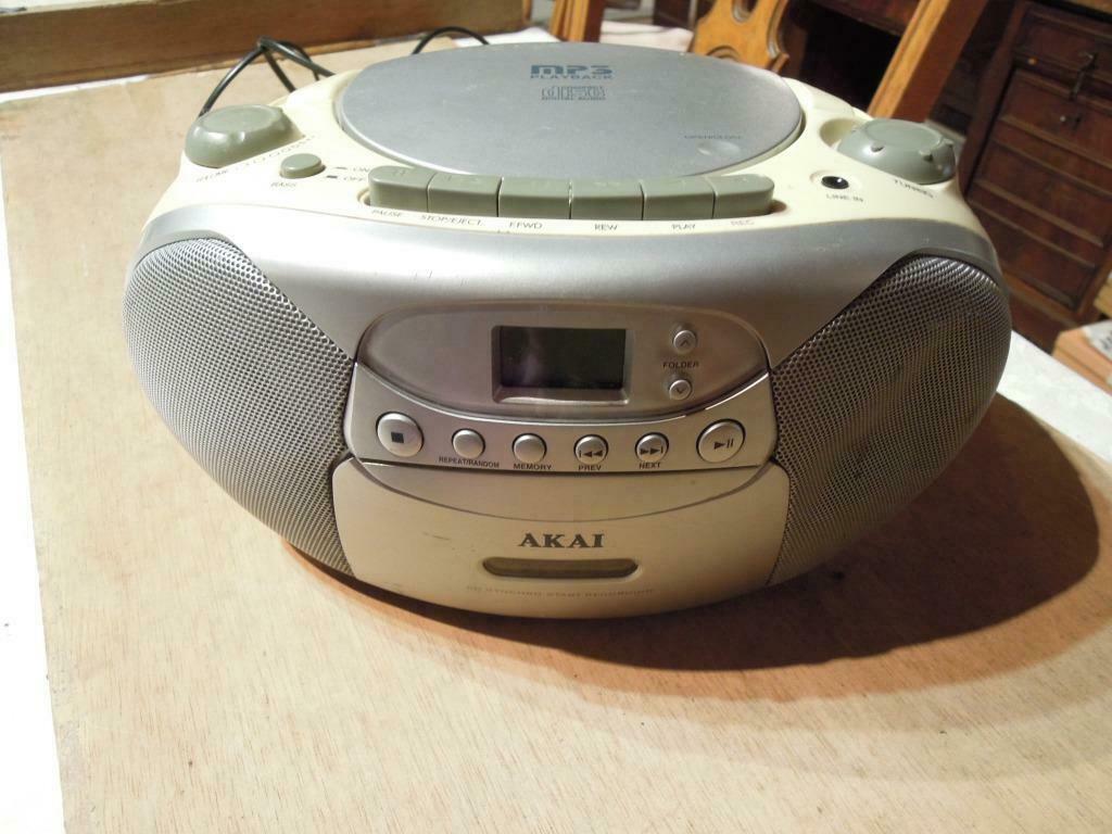 N°  052 radio cassette CD speler Akai APRTC20/1, Ophalen of Verzenden, Gebruikt