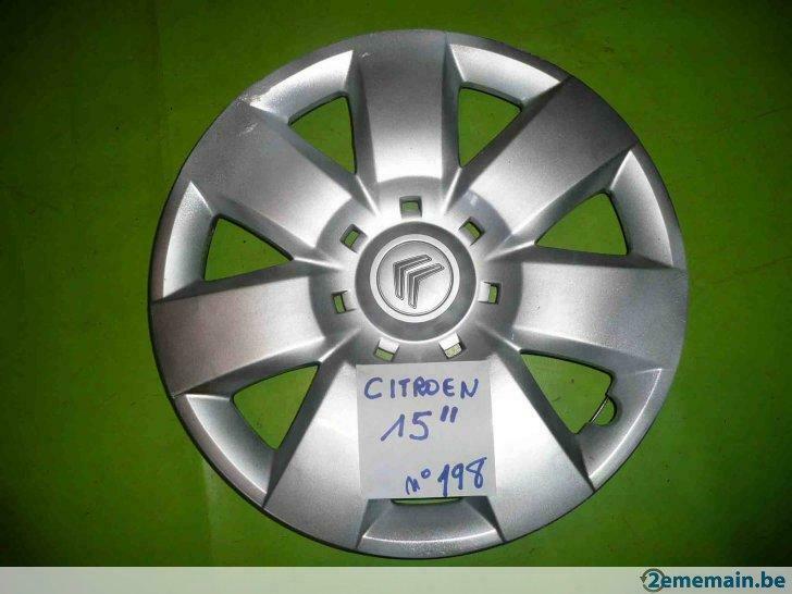 enjoliveur Citroën 15'' (n°198) 1 pc, Ophalen of Verzenden, Gebruikt, Velg(en)