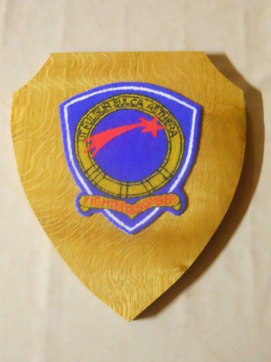 Large Crest Belgian Air Force 2SQN Florennes Schild ( CR1 ), Collections, Objets militaires | Général, Enlèvement ou Envoi, Armée de l'air