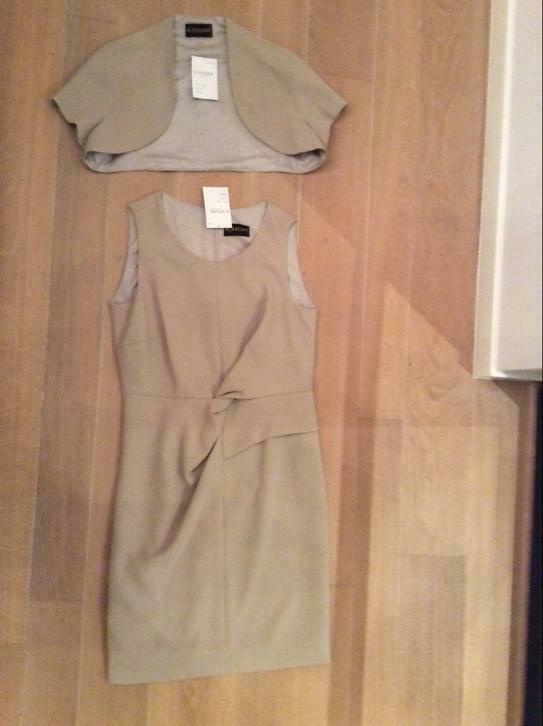 Avondkleed maat 40 issa moda nieuw,nooit gedragen, Maat 38/40 (M), Verzenden, Beige, Nieuw