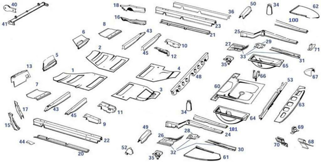 Nieuw plaatwerk voor restauratie van je    Mercedes 190SL, Voor, Mercedes-Benz, Nieuw, Ophalen of Verzenden