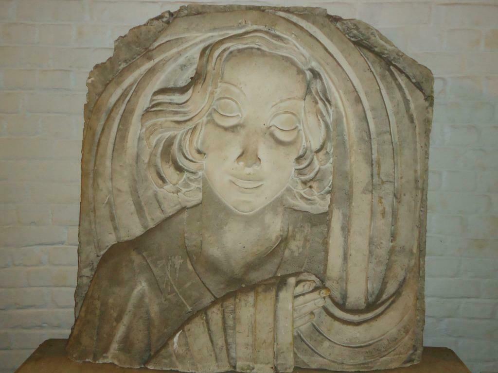 1934 BERNARD CALLIE L étude en plâtre art déco bas-relief PU, Antiquités & Art, Enlèvement