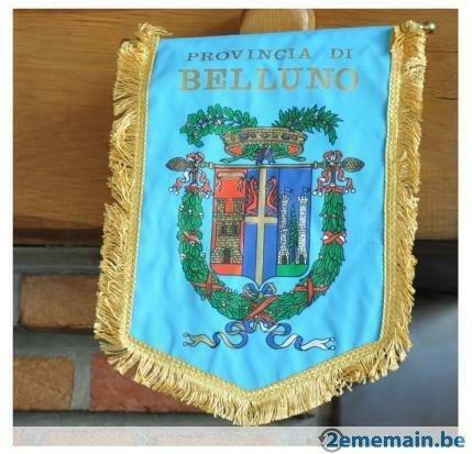 grand fanion de football province de belluno, Collections, Enlèvement ou Envoi, Utilisé