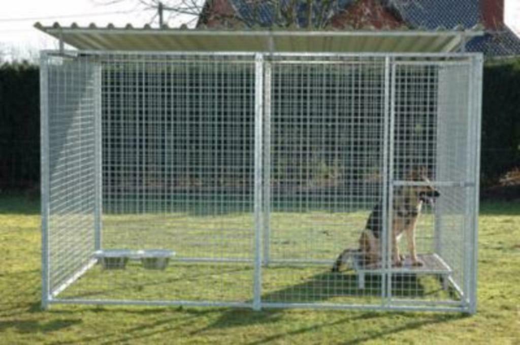 Chenil 4x2x1,84m chenil XXL maille 50x50 COSTAUD parc neuf, Animaux & Accessoires, Envoi, Neuf