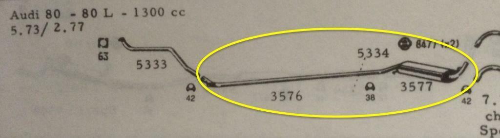 AUDI 80 Ancêtre Echappement, Enlèvement, Neuf, Audi