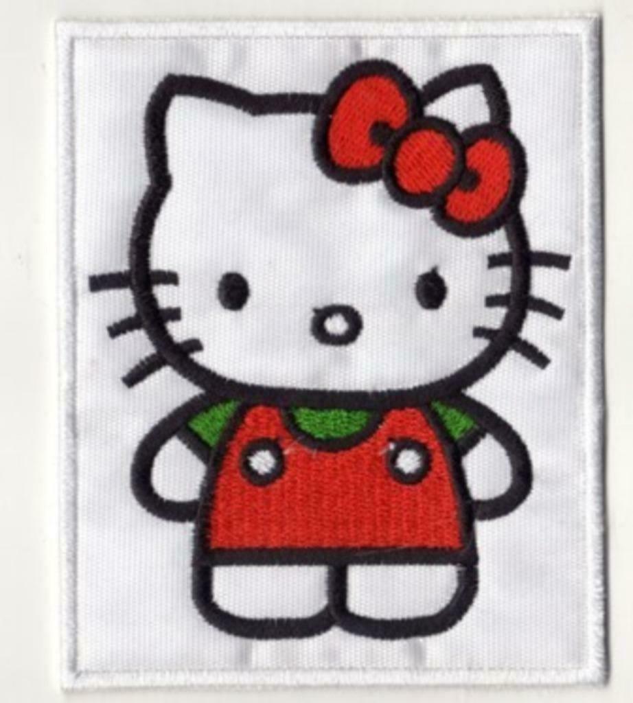 Patch Hello Kitty - 80 x 100 mm, Kinderen en Baby's, Ophalen of Verzenden, Nieuw, Meisje