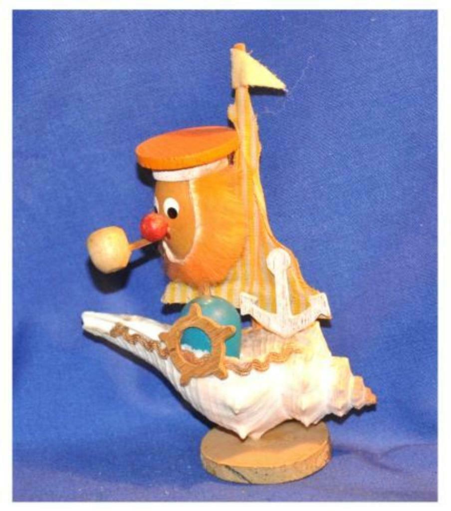 § personnage marin coquillage bois tissu vintage, Enlèvement ou Envoi, Utilisé, Autres types