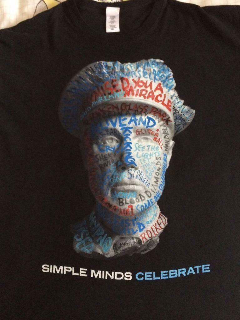 SIMPLE MINDS  CELEBRATE 2013 TOUR  OFFICIAL BLACK T- SHIRT, Verzenden, Zwart, Overige maten, Gedragen