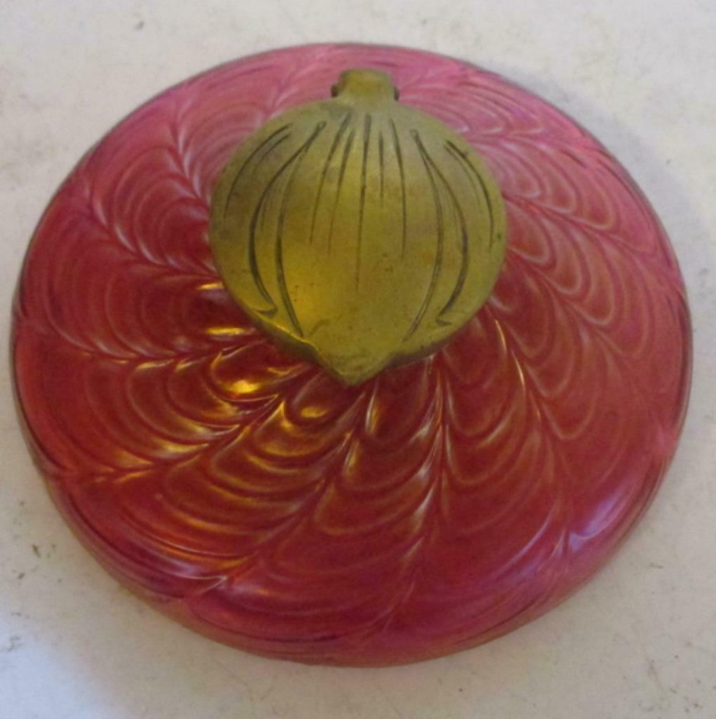 set d'encres art nouveau Loetz Kralik Bohemia 12, Antiquités & Art, Antiquités | Verre & Cristal, Envoi