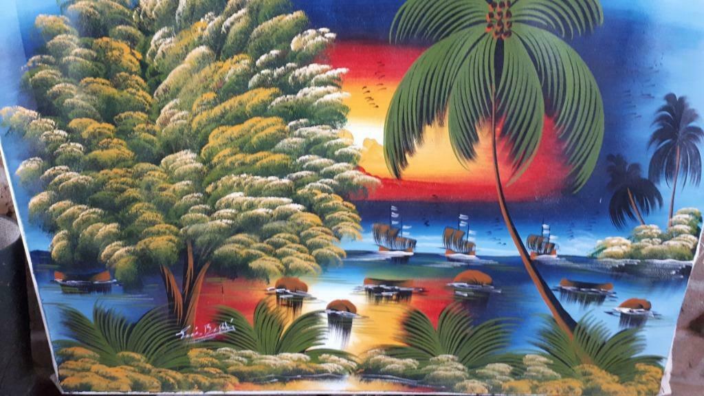 Peinture sur toile 61x52cm, Antiquités & Art, Enlèvement