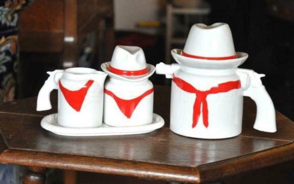 §ensemble pour café forme western en porcelaine, Antiek en Kunst, Ophalen of Verzenden