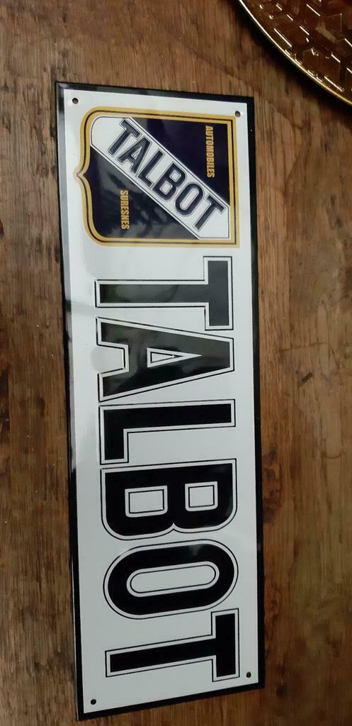 Plaque métallique en relief Talbot, Enlèvement ou Envoi, Neuf, Panneau publicitaire