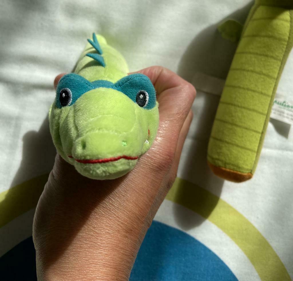 Lilliputiens crocodile (+/- 15 cm), Zo goed als nieuw