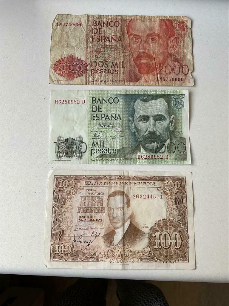 Bankbiljetten Peseta’s, Enlèvement ou Envoi