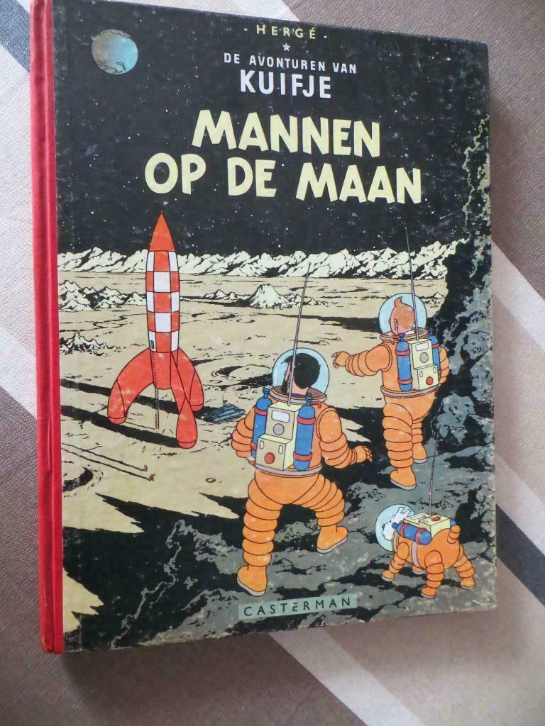 Hergé : 5 oude Kuifjes HC met linnen rug 2e en 3e druk, Boeken, Stripverhalen, Gelezen, Meerdere stripboeken, Ophalen of Verzenden