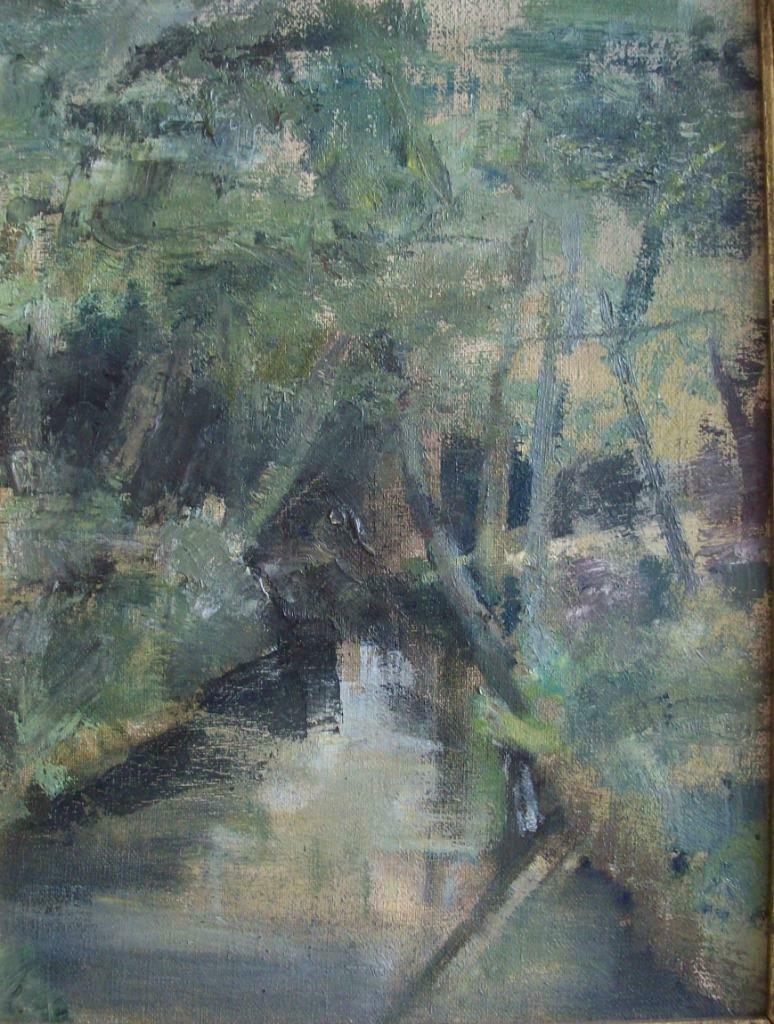 "Le Wamp" - Greg Maes, Antiquités & Art, Art | Peinture | Moderne, Enlèvement ou Envoi