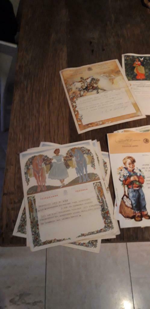 Lot de 24 télégrammes anciens, Collections, Enlèvement ou Envoi, Comme neuf