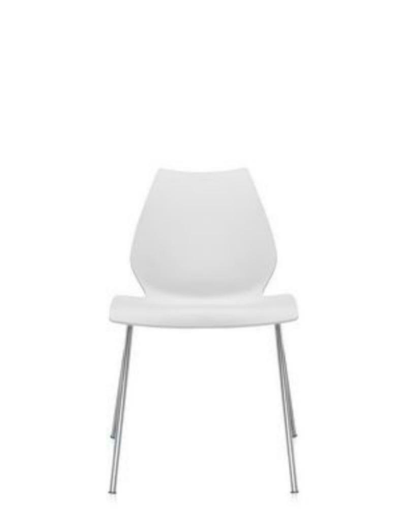 KARTELL MAUI STOEL WIT ZINK, Ophalen, Gebruikt