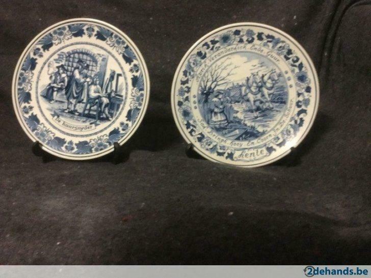 Schotels in Delfts blauw, Antiek en Kunst, Ophalen