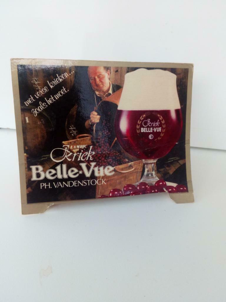 2 Tafelreclames Belle Vue Anderlecht, Verzamelen, Merken en Reclamevoorwerpen, Ophalen of Verzenden, Gebruikt, Overige typen