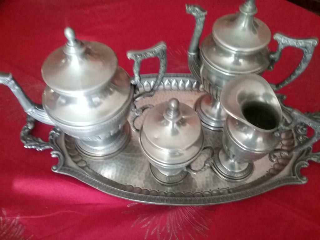 Service à café en étain, Antiquités & Art, Enlèvement ou Envoi