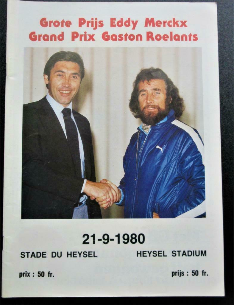 Grote Prijs Eddy Merckx en Gaston Roelants 21-9-1980, Ophalen of Verzenden, Gelezen, Lopen en Fietsen