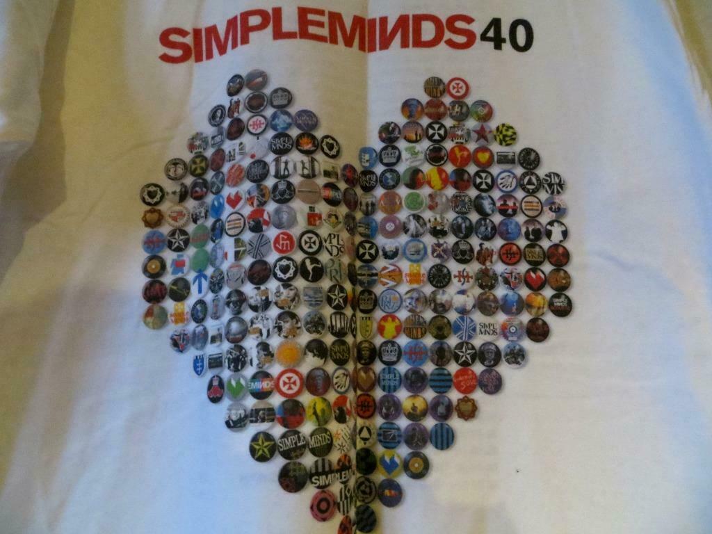 SIMPLE MINDS 40  WHITE HEART TOUR  BRAND NEW T-SHIRT - XL, Verzenden, Wit, Official Simple Minds, Maat 56/58 (XL)