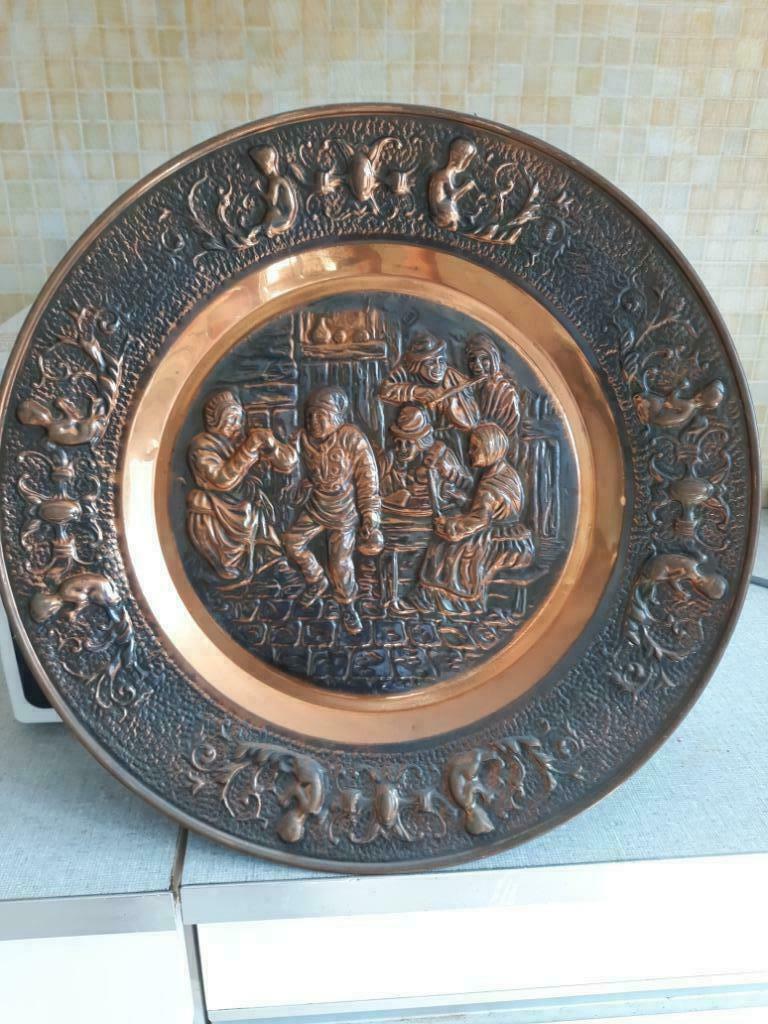 Plateau en métal, Enlèvement ou Envoi, Utilisé, Ovale, Métal