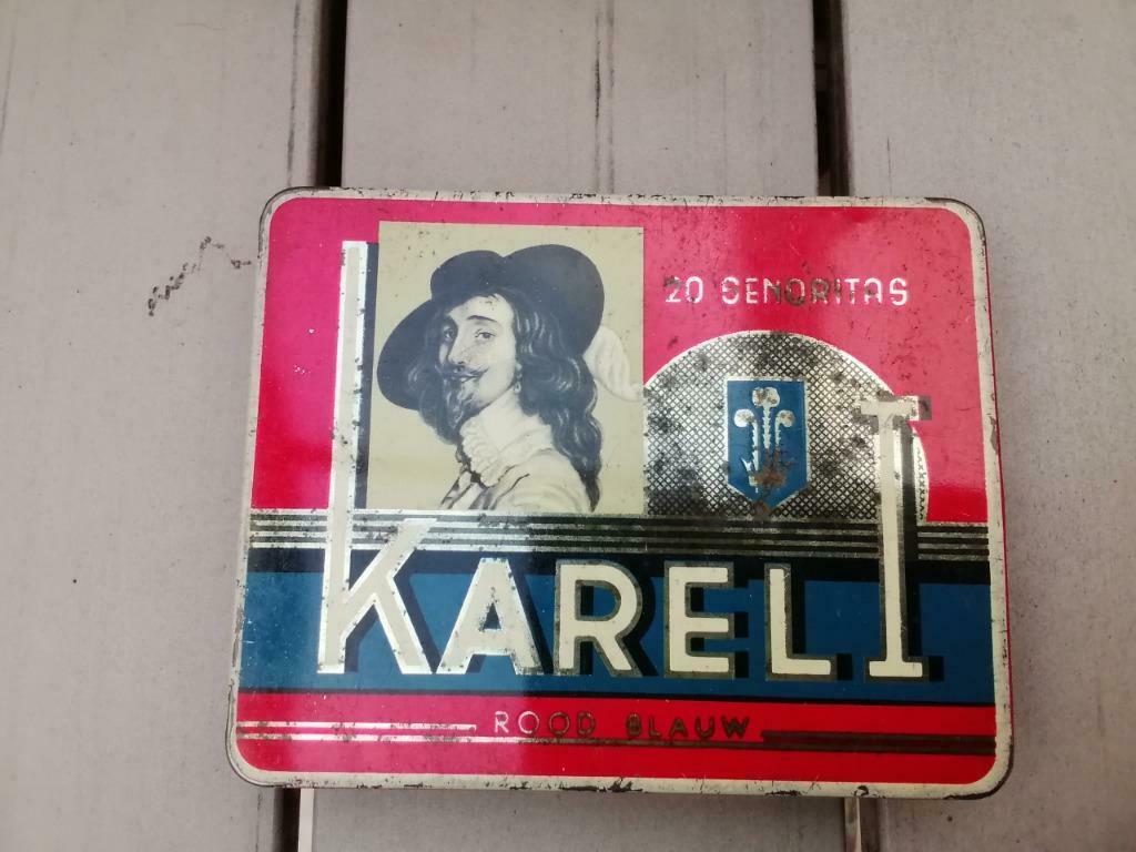 4 boîtes anciennes en fer de cigarillos, Ophalen of Verzenden, Gebruikt