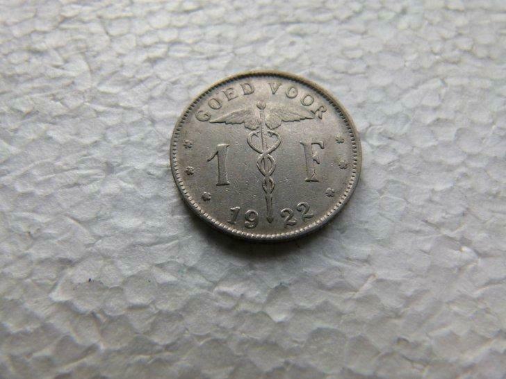 1 frank vl 1922, Ophalen of Verzenden