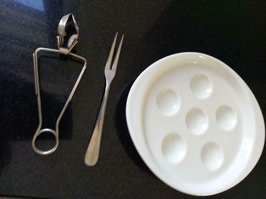 Assiettes d'escargots Schönwald, Maison & Meubles, Uni, Assiettes(s), Comme neuf, Enlèvement