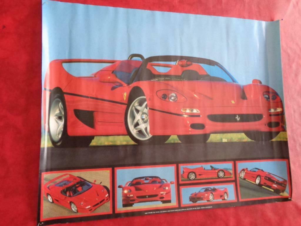 Poster " Ferrari F-50". 1996. Vintage, Verzamelen, Ophalen of Verzenden