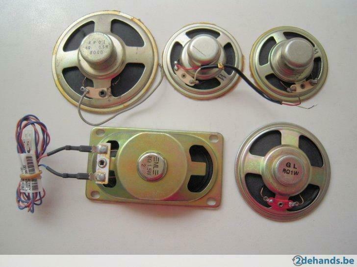 3 Kleine luidsprekers, speakers,, Audio, Tv en Foto, Luidsprekerboxen, Ophalen, Gebruikt