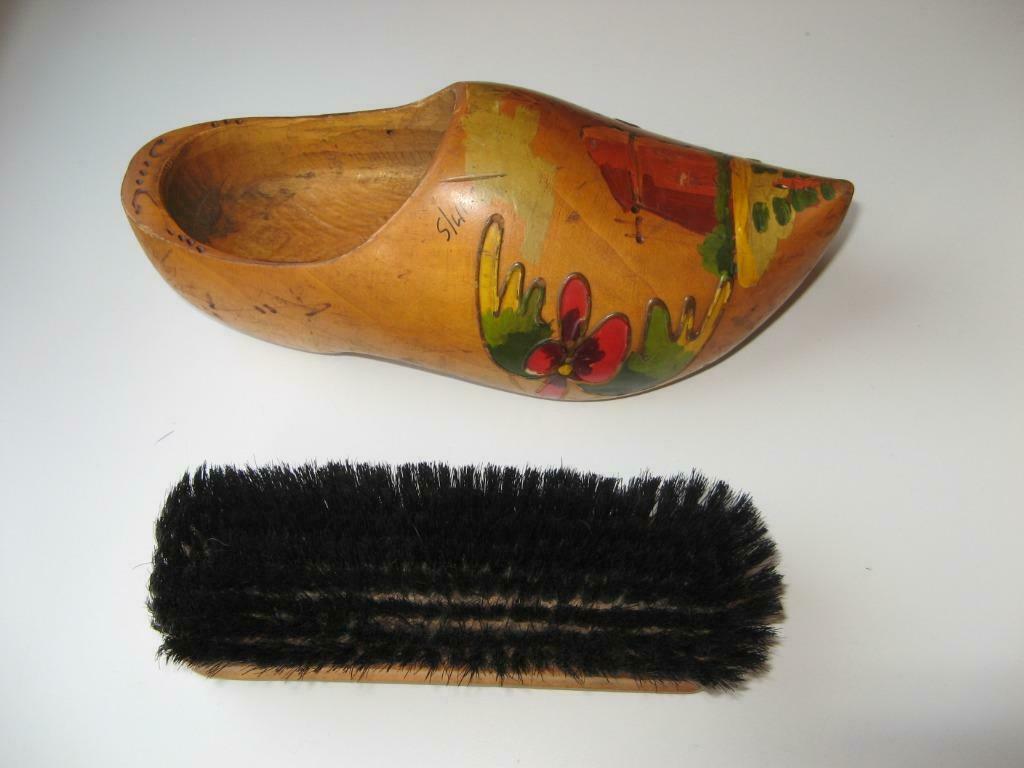 2 garnitures : ancien sabot + brosse habit et fer à cheval, Enlèvement ou Envoi