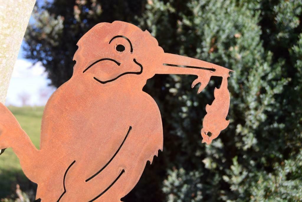 Superbe martin pecheur en fer forgé à fixer, Tuin en Terras, Tuinwanddecoratie, Ophalen, Nieuw