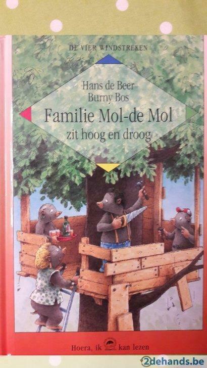 Hoera, ik kan lezen - "Familie Mol-de Mol zit hoog en droog", Boeken, Ophalen of Verzenden, Gelezen, Burny Bos, Fictie algemeen
