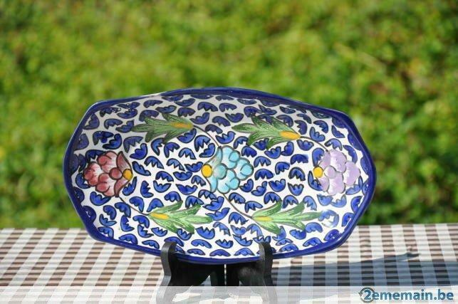 plat en faience tunisienne, Maison & Meubles, Cuisine | Vaisselle, Enlèvement ou Envoi, Utilisé, Balance ou Balances