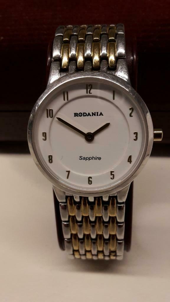 damesuurwerk Rodania met metalen armband, Montre-bracelet, Autres marques, Enlèvement ou Envoi, Acier